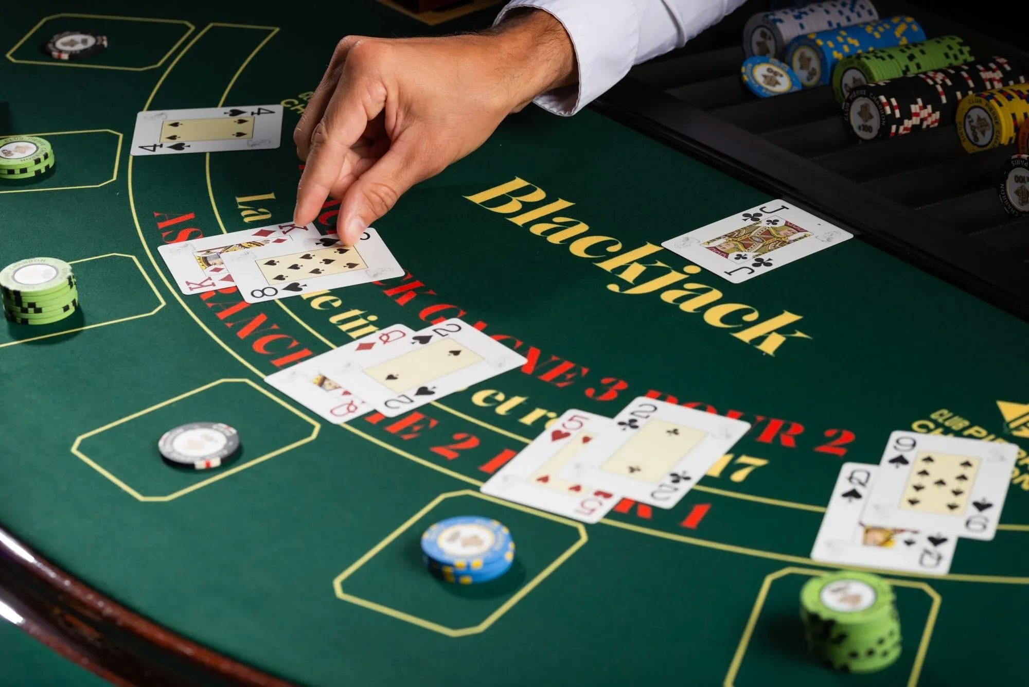 Casino decision making decorative visual
